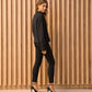 Pantaloni push-up in twill elasticizzato