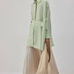 Camicia oversize in raso con fascia