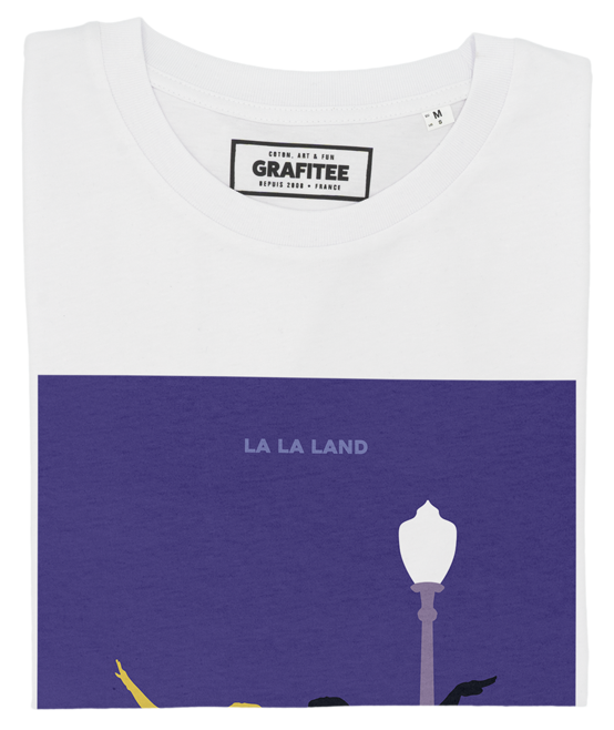 T-shirt Unisex La La Land in Cotone Biologico con Stampa Cinematografica