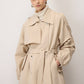 Trench oversize con maniche elasticizzate