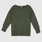 Maglione oversize verde militare Lafunky