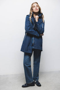 Parka con cappuccio e coulisse regolabile