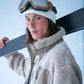 Giacca in pile sherpa Wet Sand Gstaad