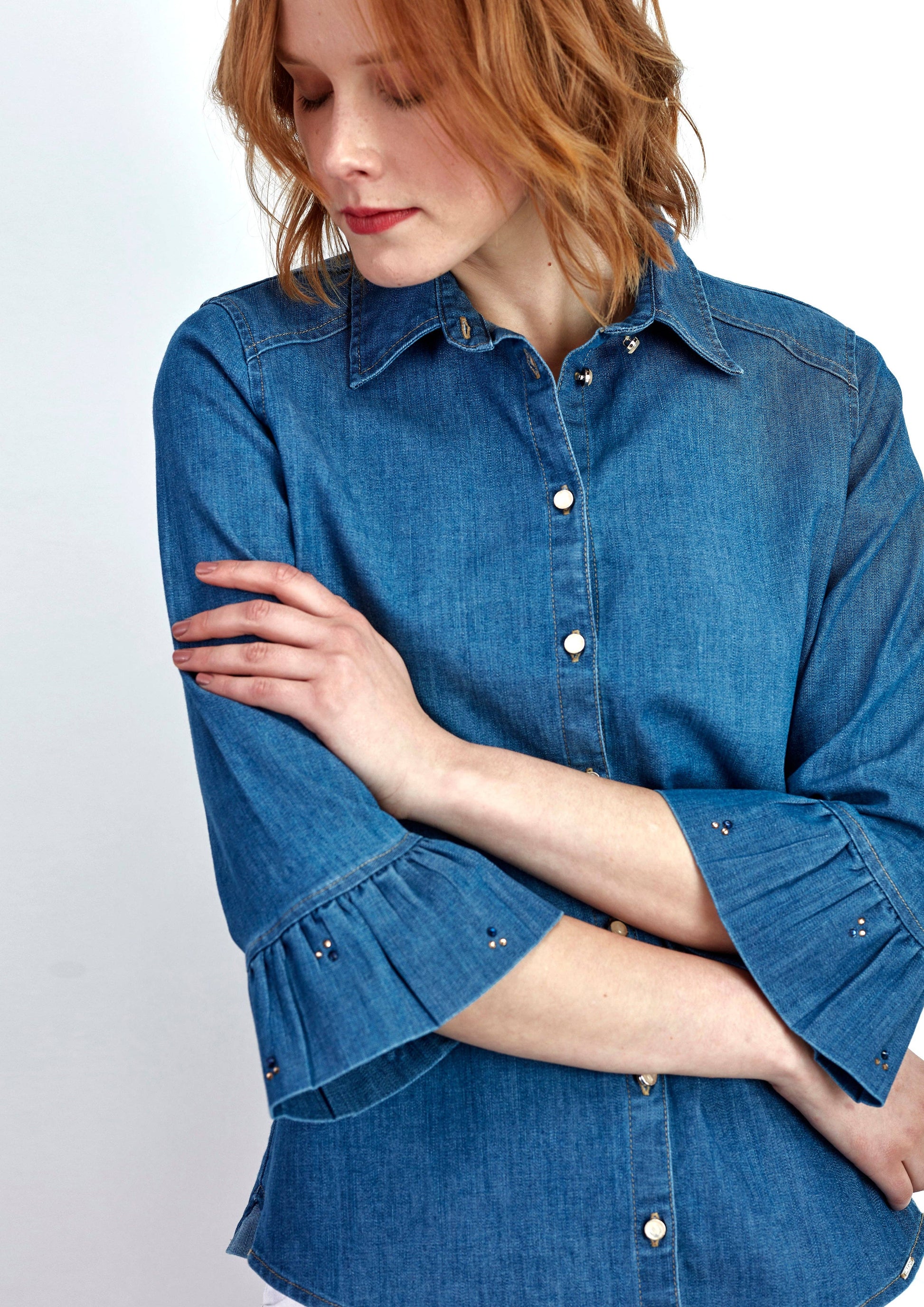 Blusa in denim Ganga