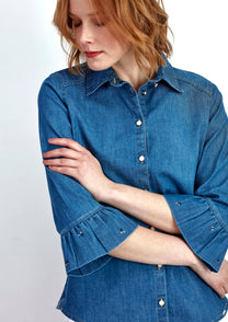 Blusa in denim Ganga