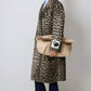 Cappotto lungo leopardato in cotone