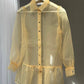 Camicia oversize in organza
