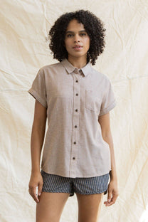 Camicia Bea in chambray ruggine