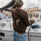 Felpa con zip Tao in cotone biologico