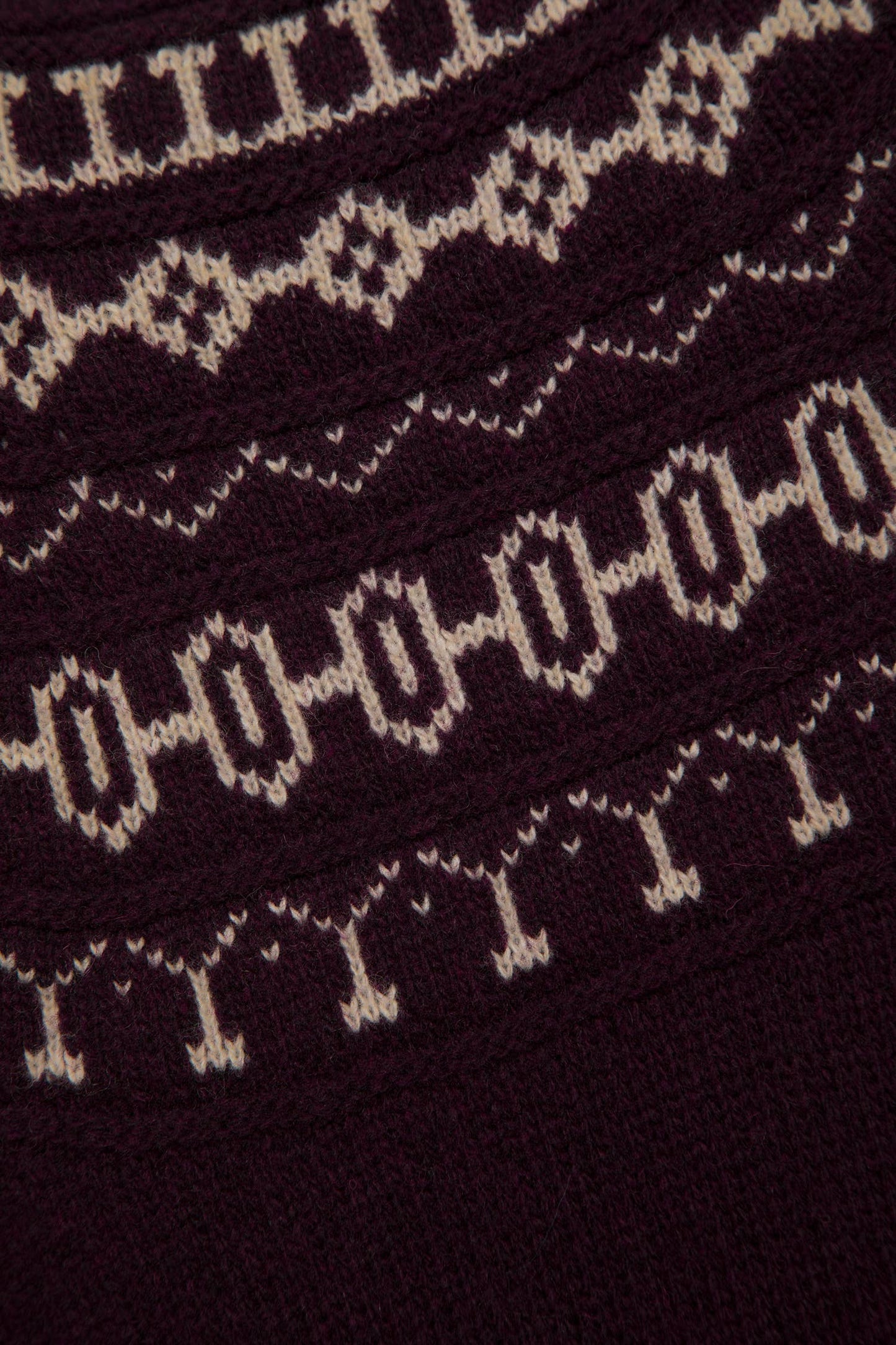 Abito in maglia jacquard in lana