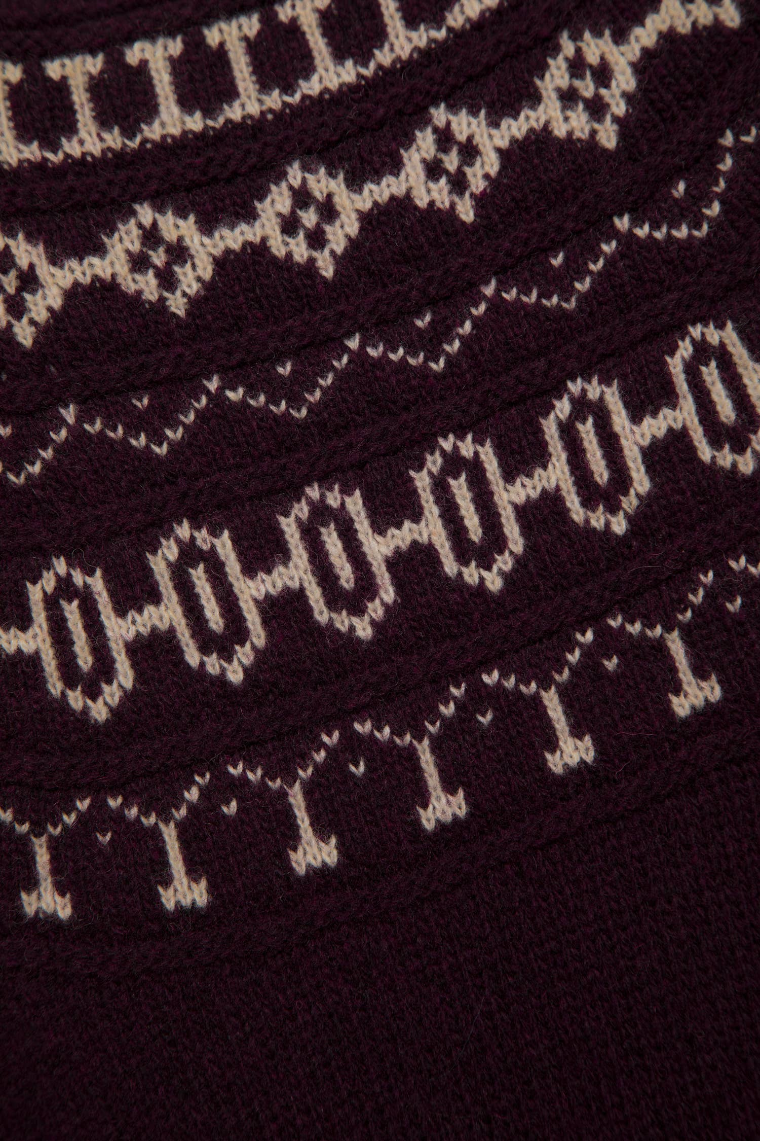 Abito in maglia jacquard in lana