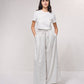 Pantaloni palazzo a righe con coulisse