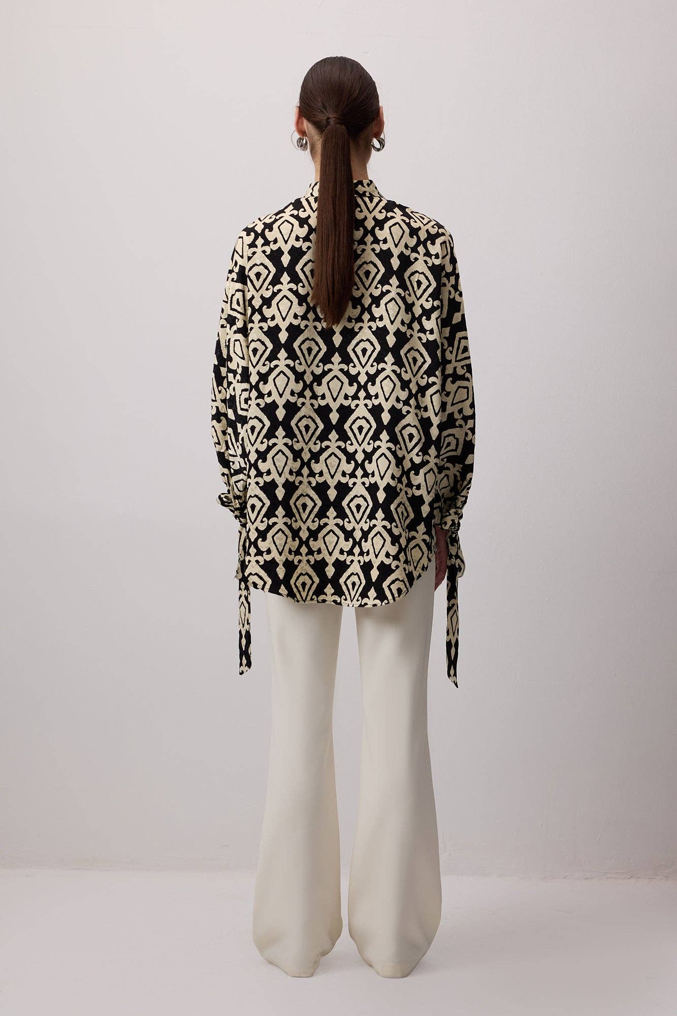 Camicia in viscosa a fantasia