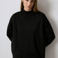 Maglione basic a collo alto in maglia