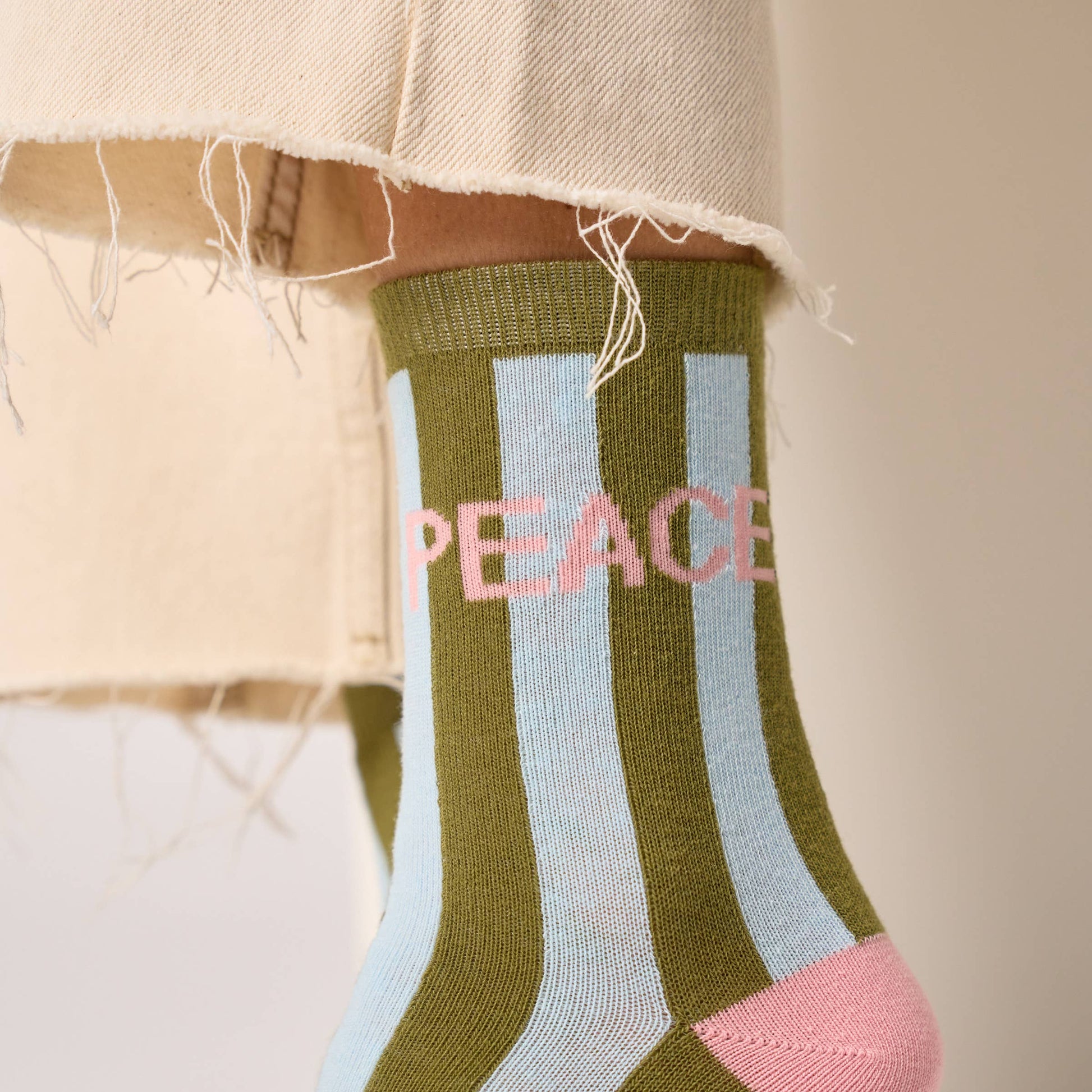 Calzini a righe in cotone pettinato Peace