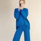 Maxi maglia oversize in misto cashmere con scollo a V e spacchi laterali