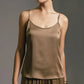 Top minimal con spalline regolabili e scollo quadrato