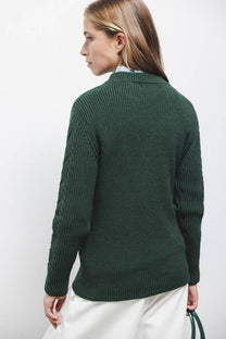 Maglione in Maglia Strutturata Girocollo