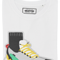 T-shirt con grafica sneakers in cotone biologico
