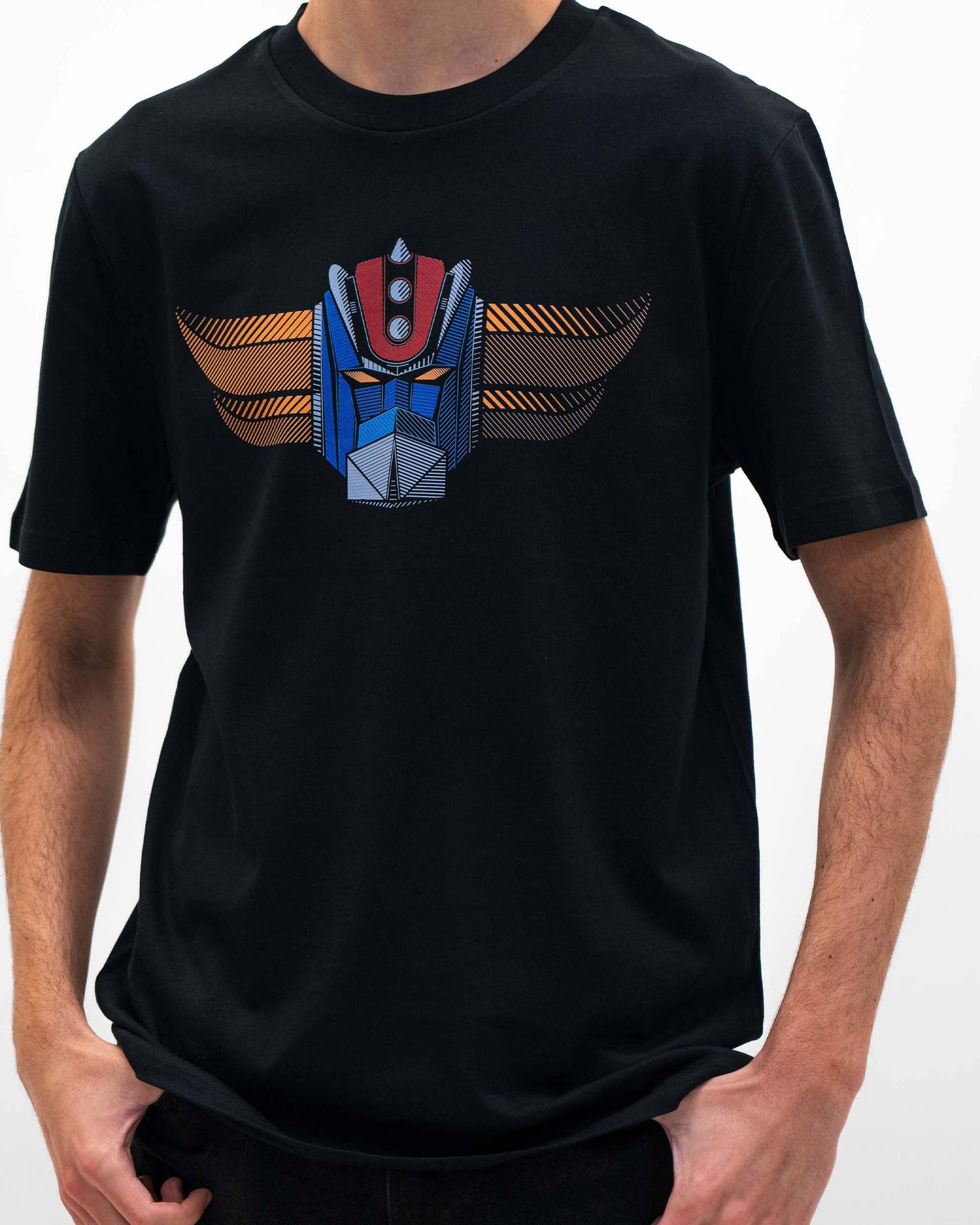 T-shirt uomo con stampa robot Goldorak