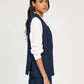 Gilet sartoriale blu navy Zalia