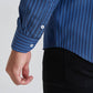 Camicia a righe comfort blu navy