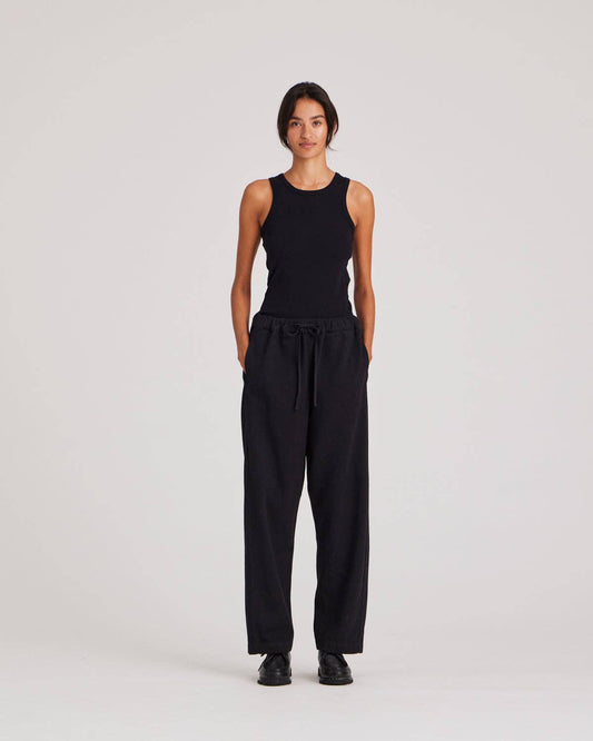 Pantaloni in twill di cotone biologico con coulisse