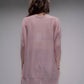 Pullover oversize con scollo a V in maglia 3D