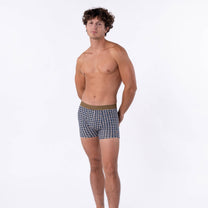 Boxer in cotone biologico a quadri stile retrò