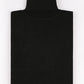 Maglione dolcevita effetto cashmere nero taglie forti