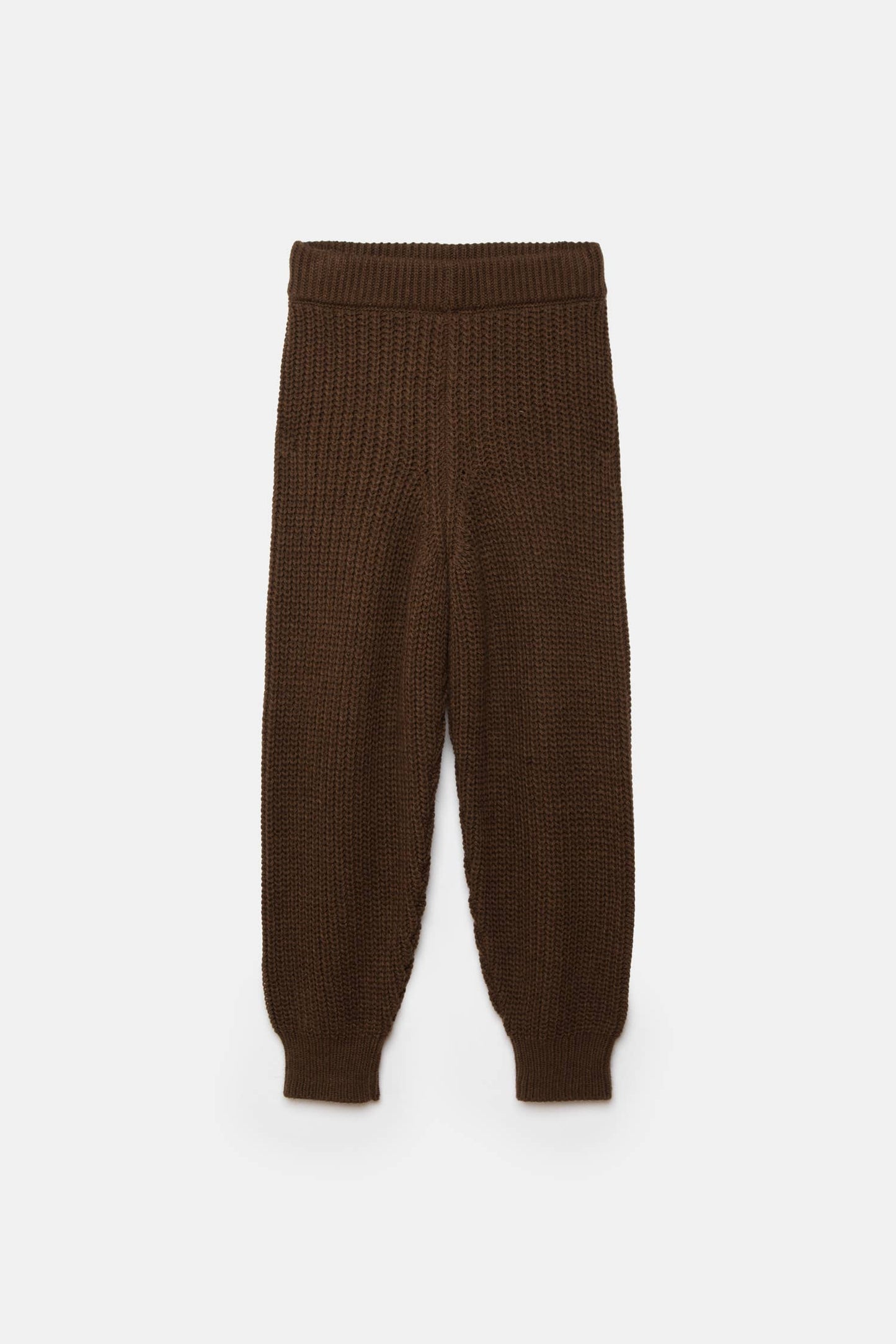 Pantaloni jogger in maglia a coste
