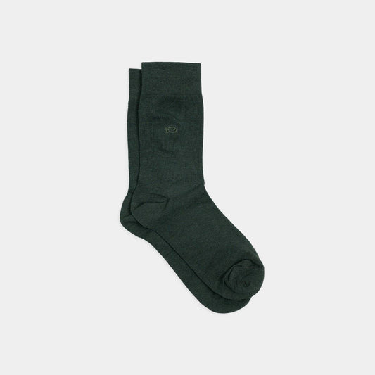 Calzini in bambù verde scuro