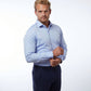 Camicia elegante su misura color cielo