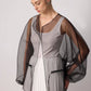 Giacca in organza con lacci