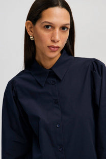 Camicia con maniche plissettate