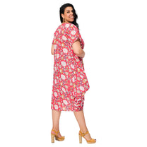 Vestito estivo midi floreale in voile di cotone