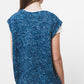 Gilet in maglia melange con bottoni