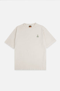 T-shirt oversize pesante in cotone biologico con ricamo e stampa Hotel del Sol