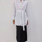 Camicia in popeline con cintura