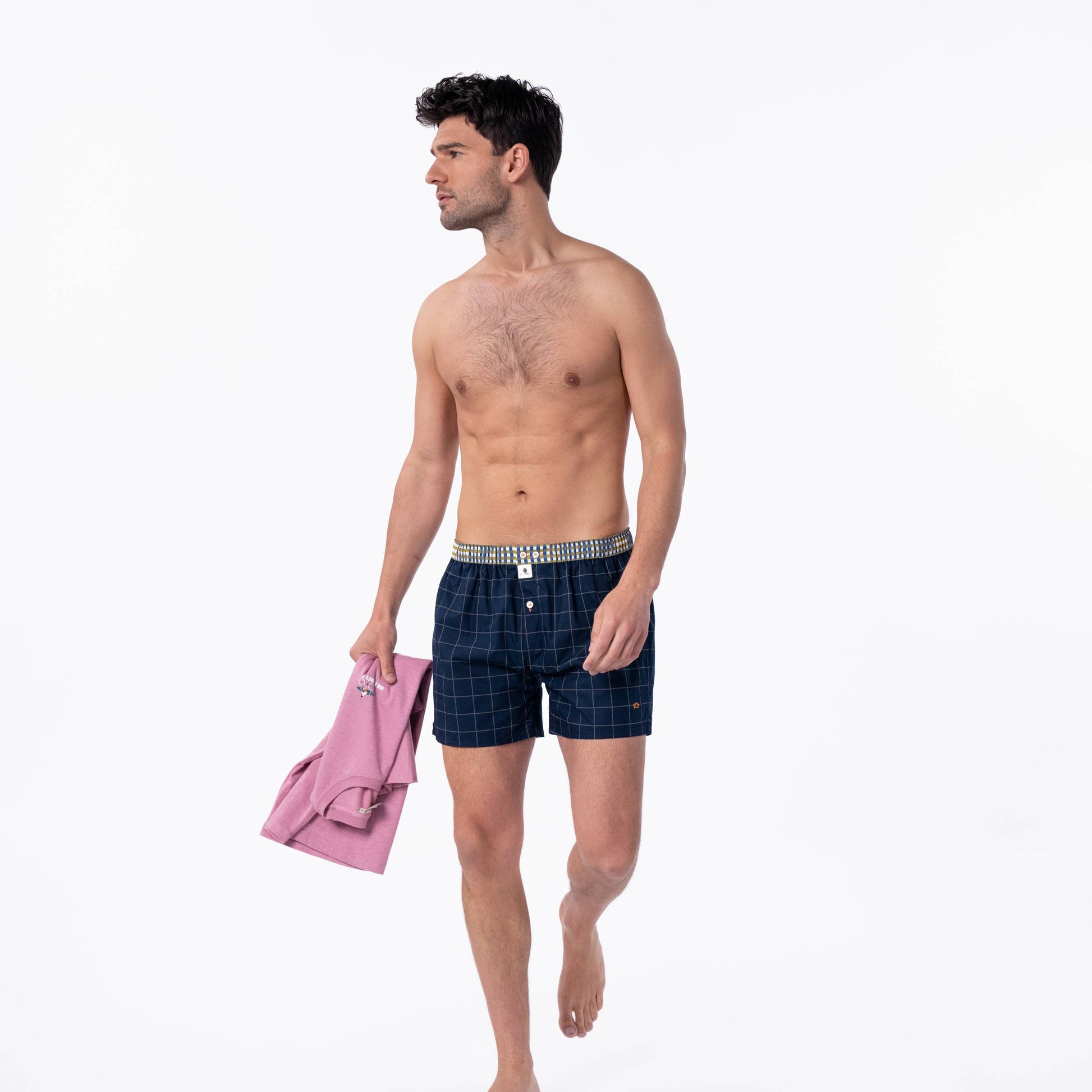 Boxer classici in cotone biologico a quadri