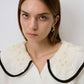 Maglione in maglia con colletto ricamato