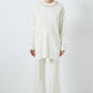 Maglione con collo di perle