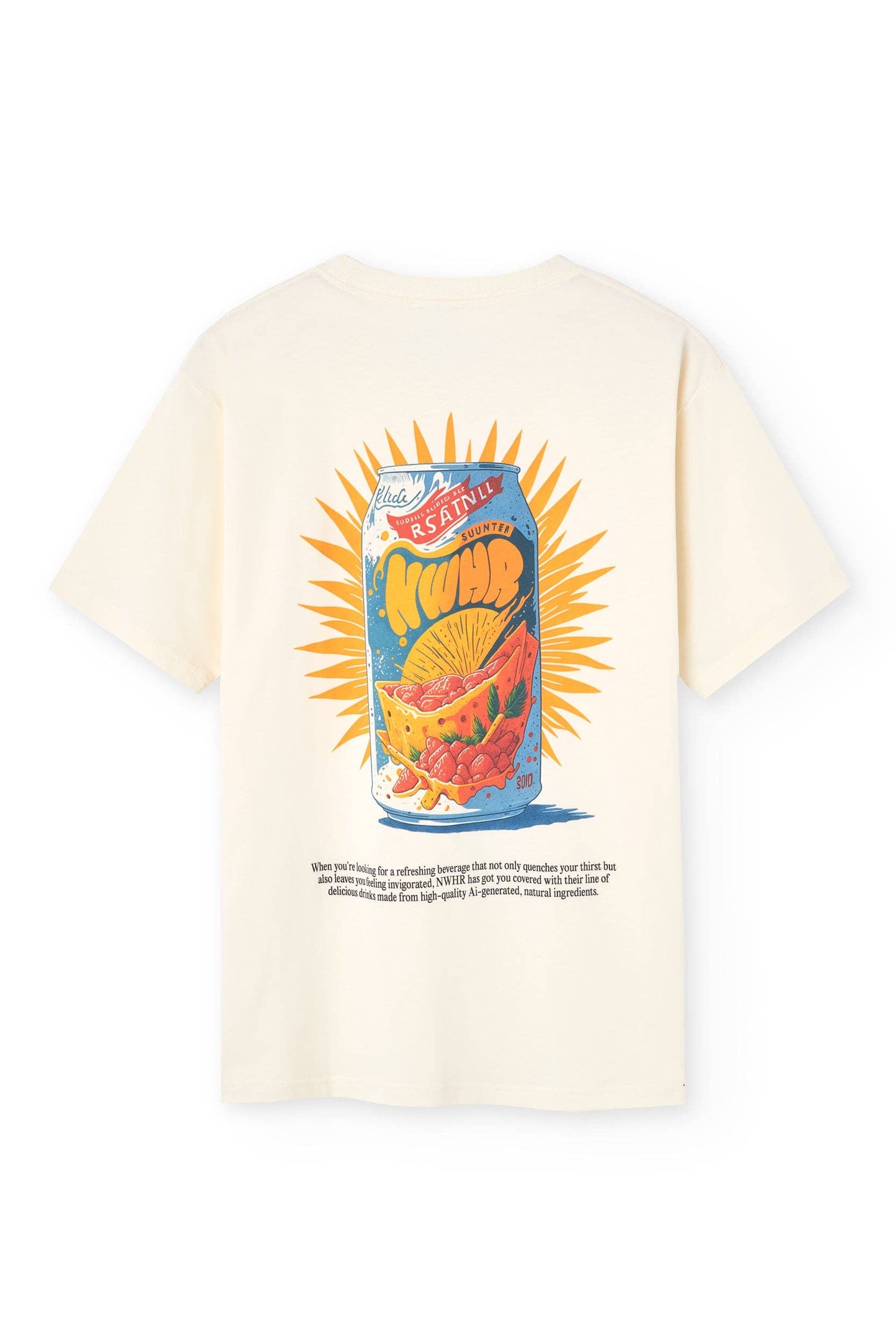 T-shirt in cotone organico con stampa Summer Drink