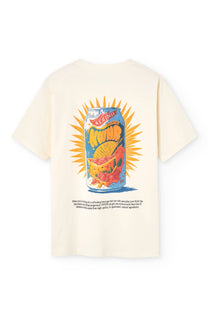 T-shirt in cotone organico con stampa Summer Drink