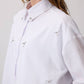 Camicia bianca ricamata con pietre