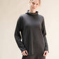 Maglione dolcevita relaxed in misto cashmere 3D knit
