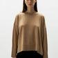 Pullover oversize girocollo in lana merino extra fine