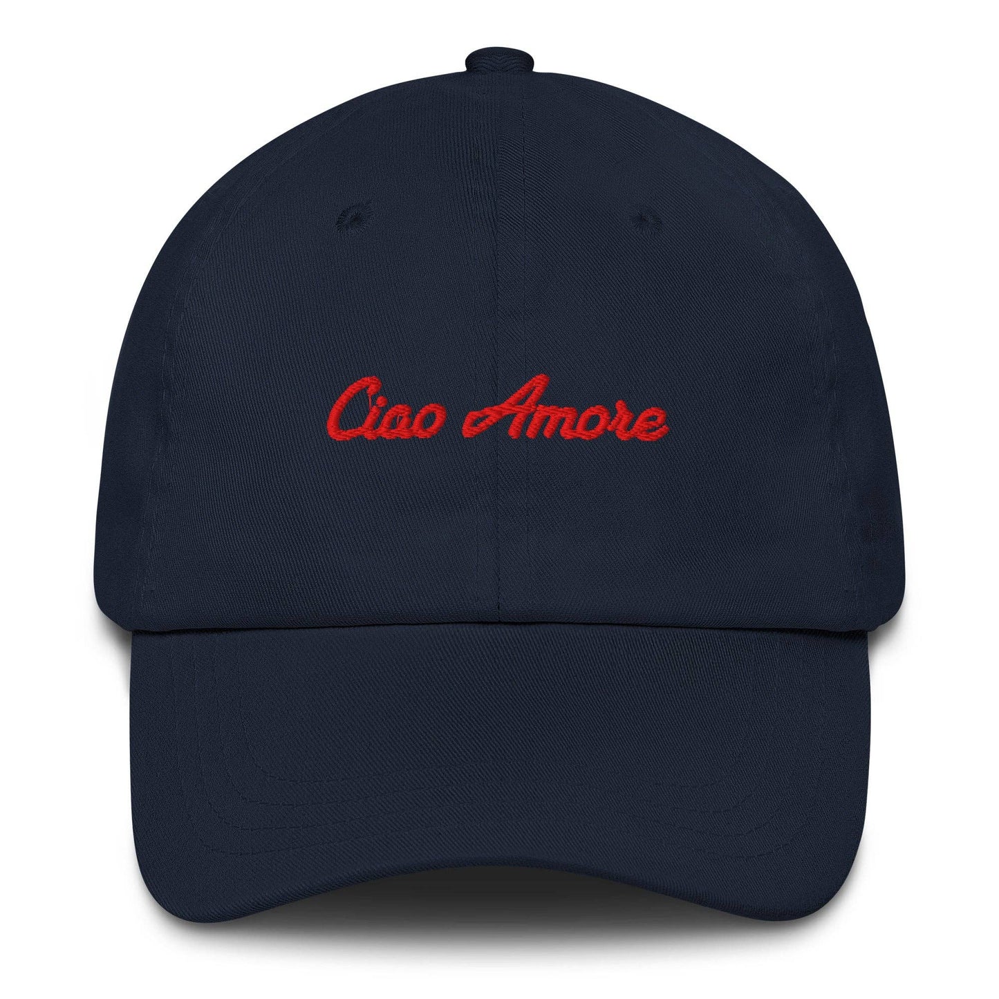 Cappellino da baseball ricamato “Ciao Amore”