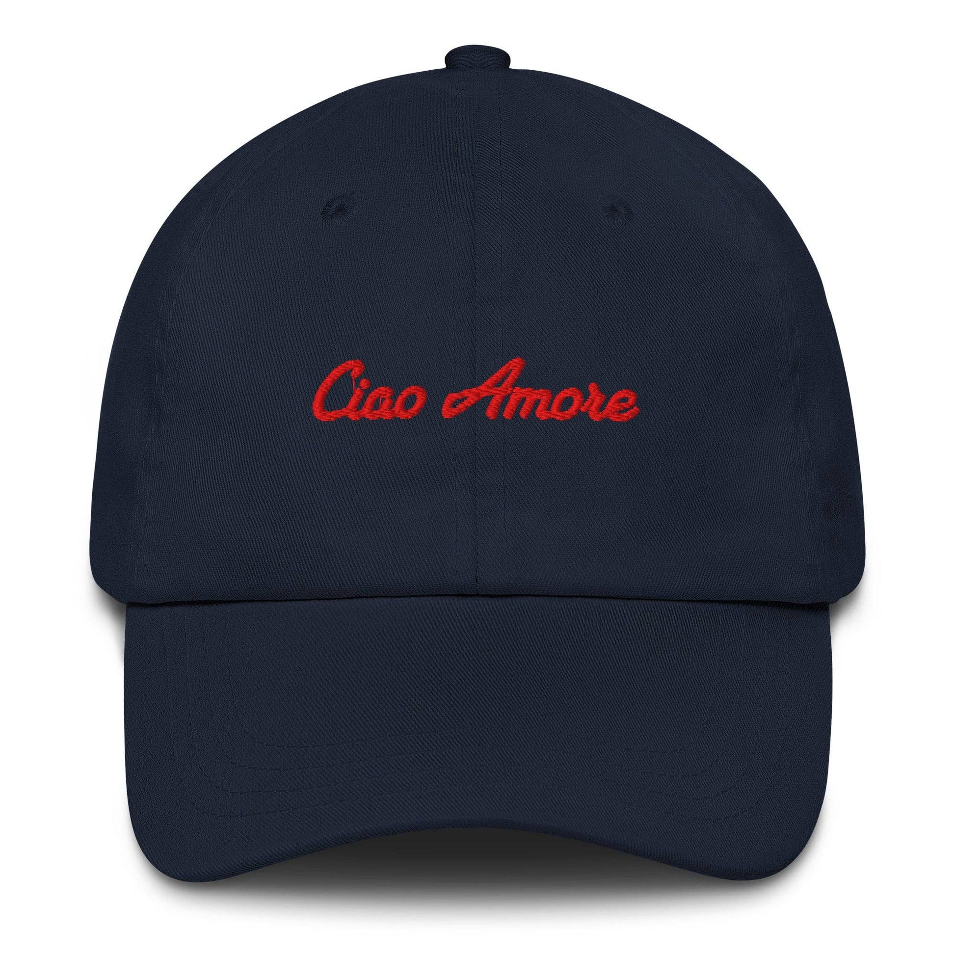 Cappellino da baseball ricamato “Ciao Amore”