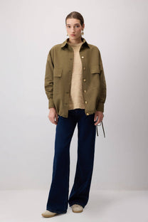 Giacca oversize con coulisse